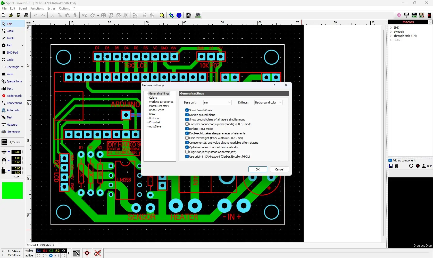 Работа с приложением