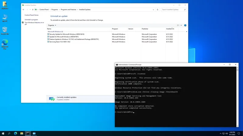 Работа с приложением