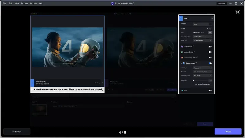 Работа с приложением