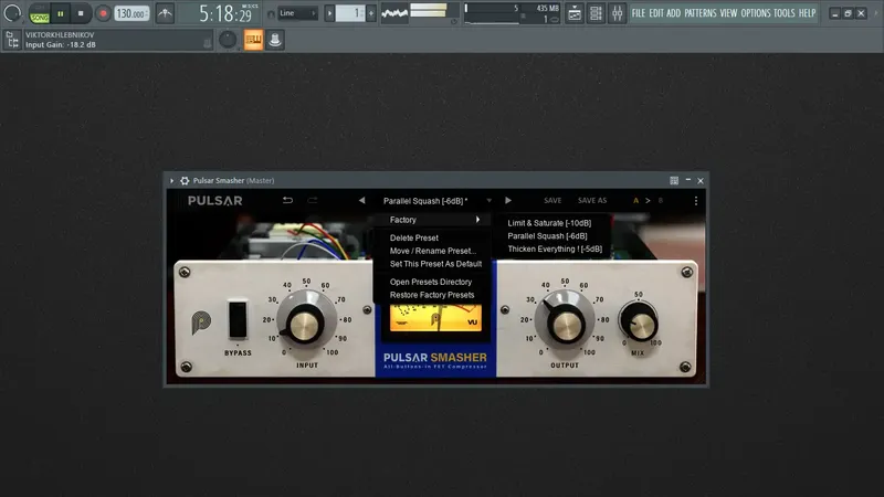 Работа с приложением