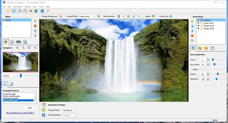 Работа с приложением