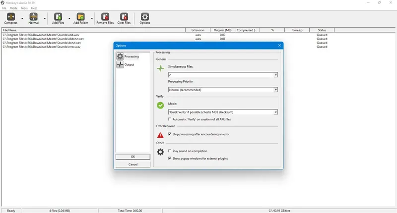 Работа с приложением