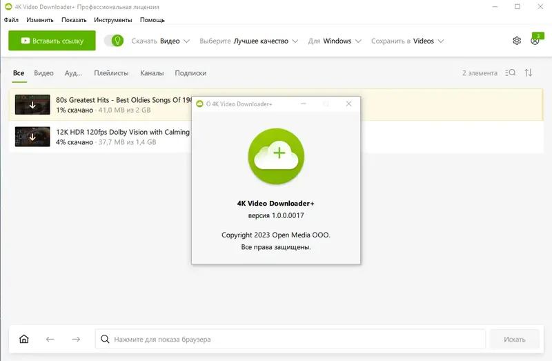 Установка 4K Video Downloader+ 1.1.0.0024 (2023) PC RePack & portable by KpoJIuK