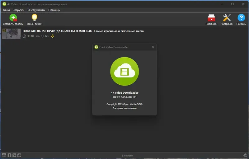 Установка 4K Video Downloader 4.24.2.5380 RePack (& Portable) by TryRooM [Multi Ru]