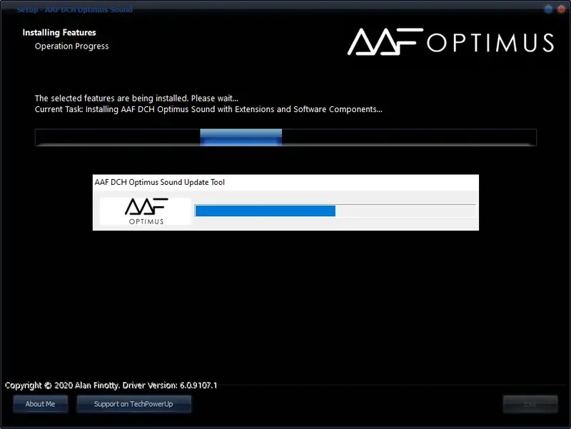 Установка AAF DCH Optimus Sound 6.0.9107.1 Realtek Mod by AlanFinotty [En]