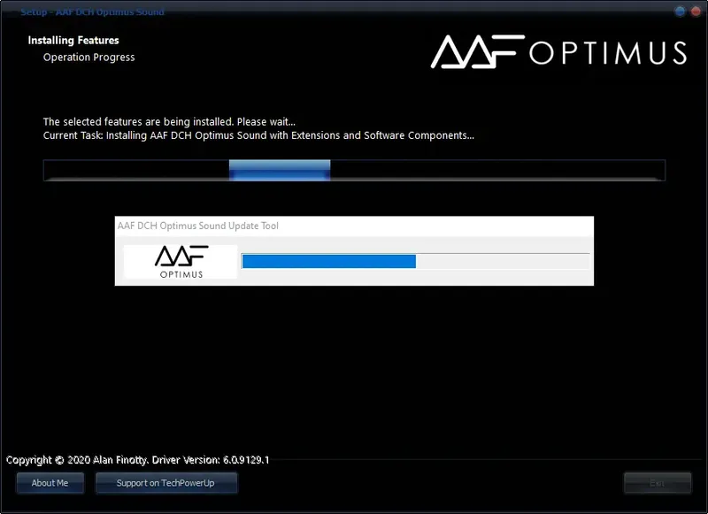 Установка AAF DCH Optimus Sound 6.0.9129.1 Realtek Mod by AlanFinotty [En]