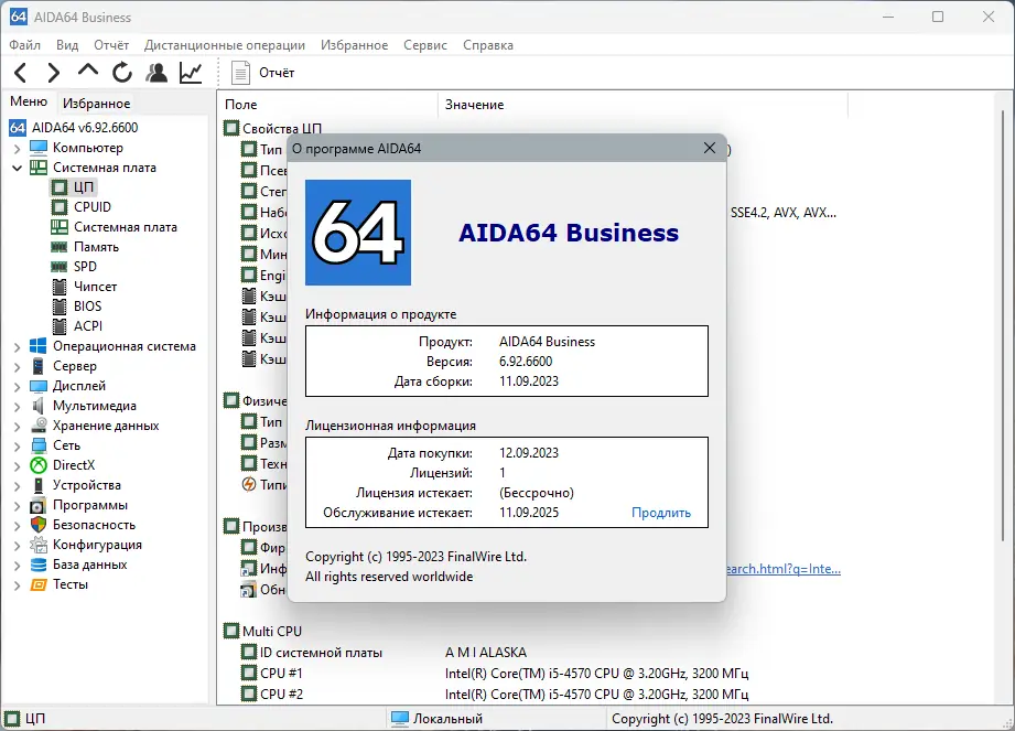 Установка AIDA64 Extreme Engineer Business Edition Network Audit 6.92.6600 Final RePack (& Portable) by KpoJIuK [Multi Ru]