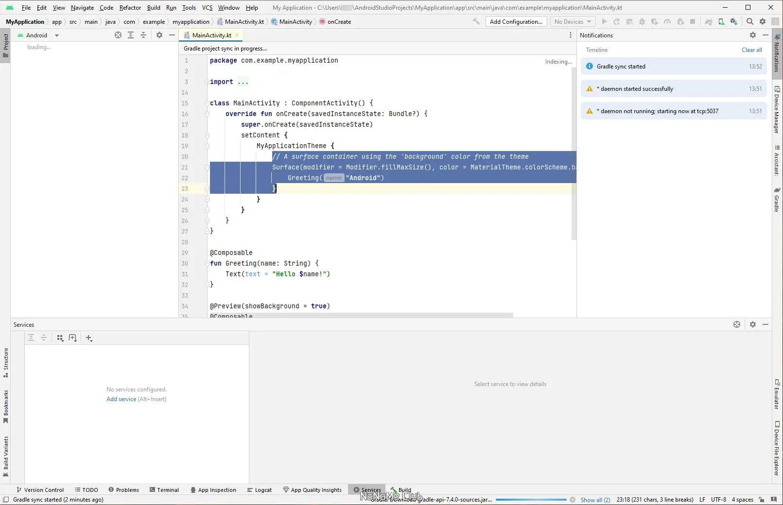 Установка Android Studio Electric Eel 2022.1.1 Build #AI-221.6008.13.2211.9477386 + Portable [En]