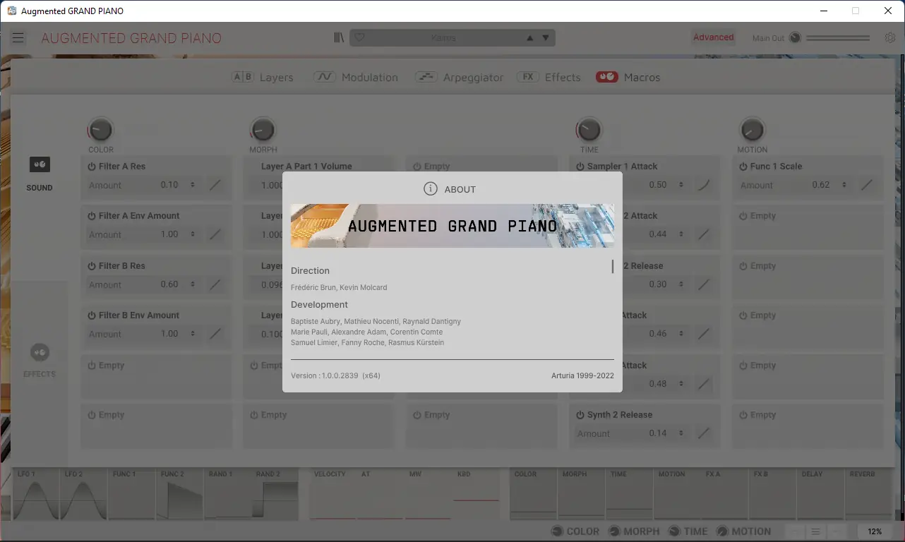 Установка Arturia Augmented GRAND PIANO 1.0.0 STANDALONE, VSTi, VSTi3, AAX (x64) [En]