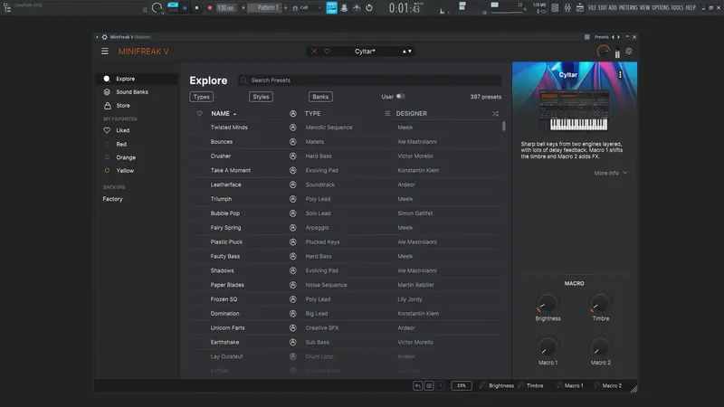Установка Arturia - MiniFreak V 4.0.1 STANTALONE, VSTi, VSTi 3 (x64) [En]