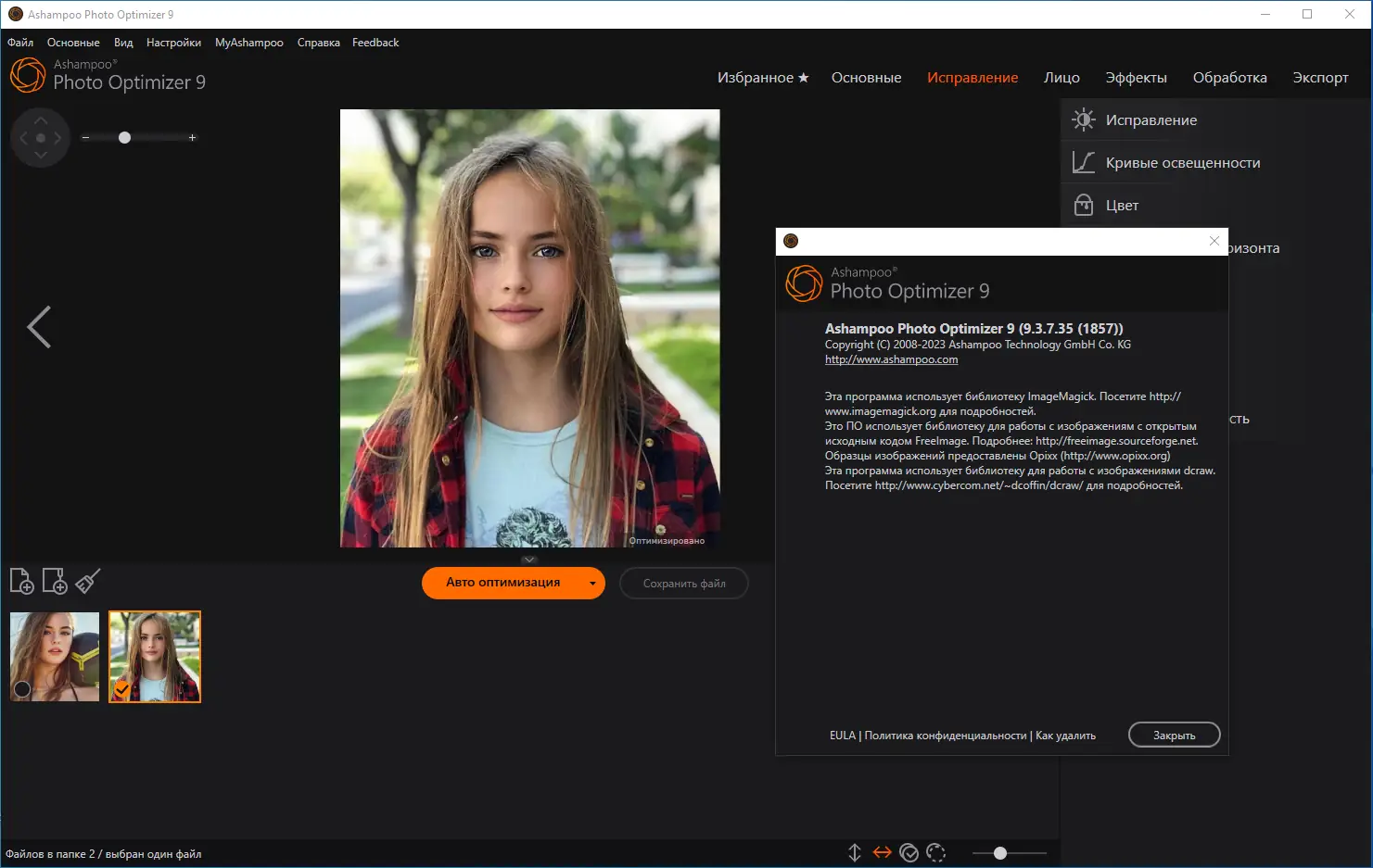 Установка Ashampoo Photo Optimizer 9.3.7.35 RePack (& Portable) by elchupacabra [Multi Ru]