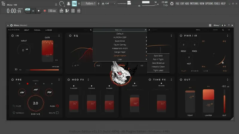 Установка Aurora DSP - Rhino 1.6.0 STANDALONE, VST 3, AAX (x64) RePack by TCD [En]