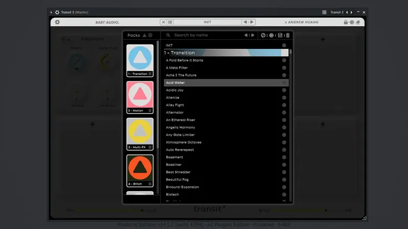 Установка Baby Audio - Transit 2 1.1.0 VST, VST 3, AAX (x86 x64) [En]