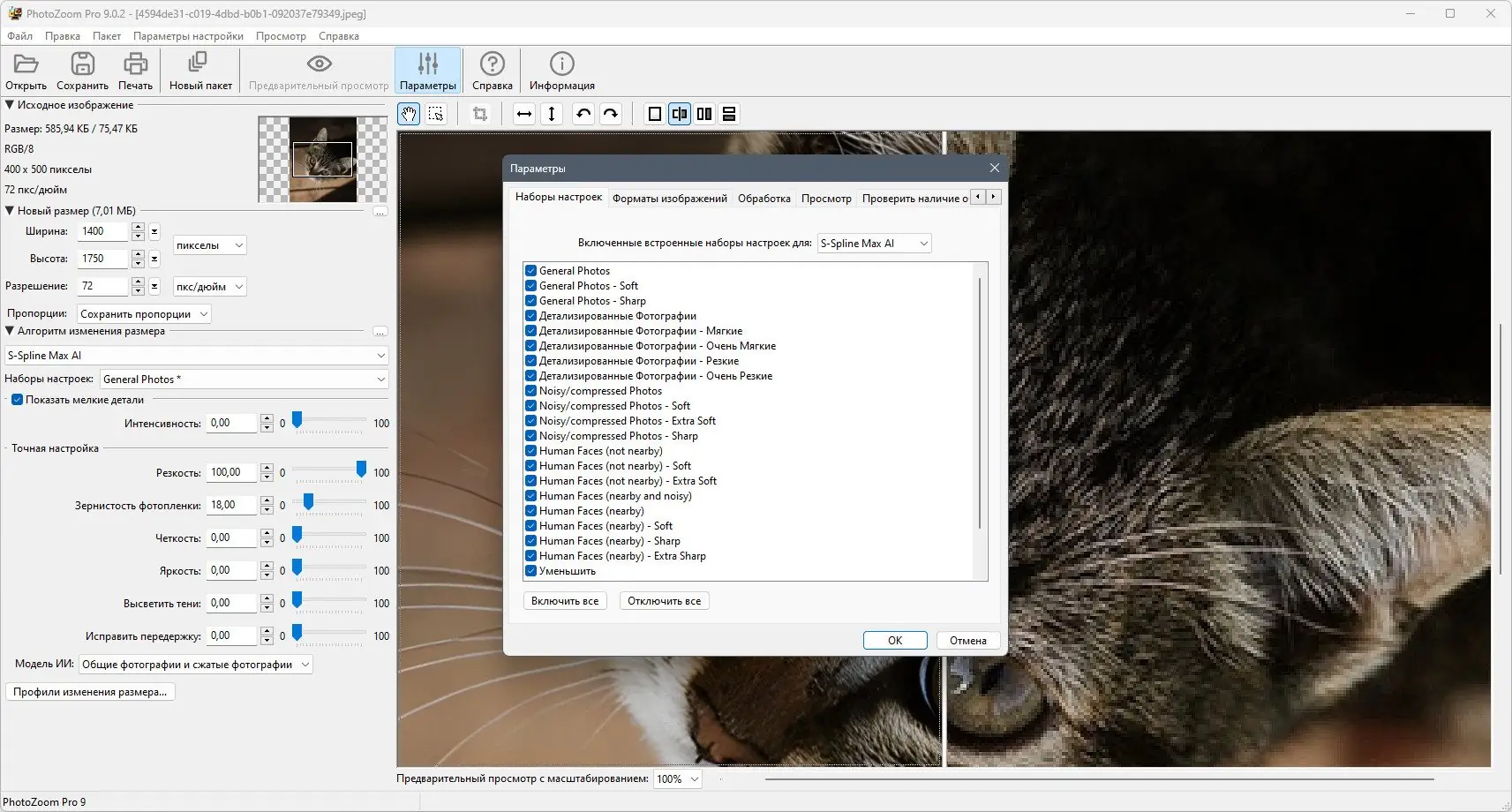 Установка Benvista PhotoZoom Pro 9.0.2 RePack (& Portable) by KpoJIuK [Multi Ru]