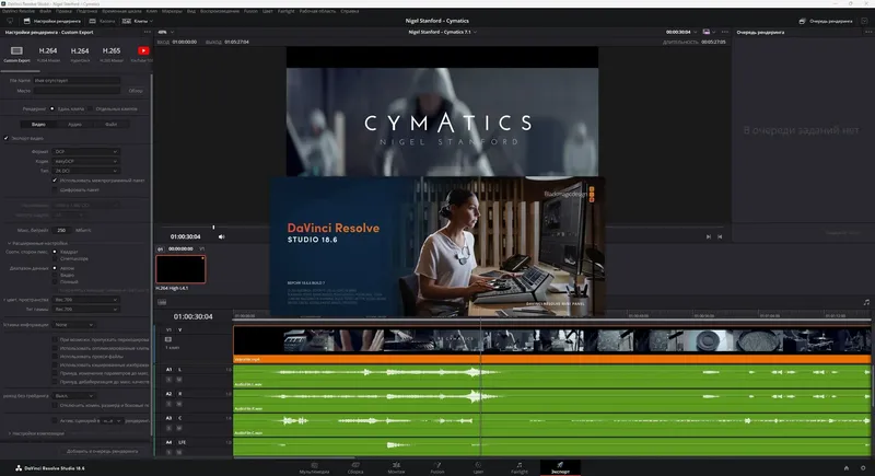 Установка Blackmagic Design DaVinci Resolve Studio 18.6.6 Build 7 (x64) [Multi Ru]