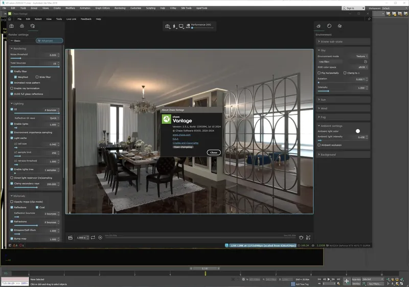 Установка Chaos Vantage 2.5.1 [En]