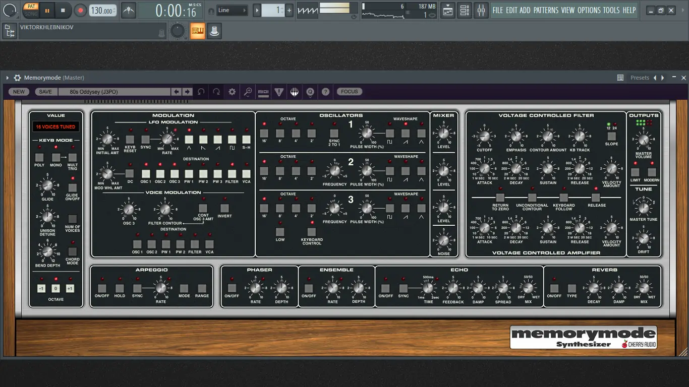 Установка Cherry Audio - Memorymode 1.2.0.125 Standalone, VSTi, VSTi 3, AAX (x64) RePack by R2R [En]