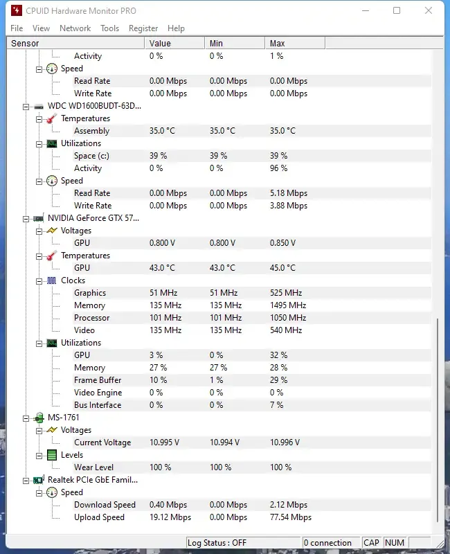 Установка CPUID HWMonitor Pro 1.50 (x64) Portable by conservator [En]