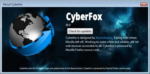 Установка Cyberfox 30.0.0 + Portable (2014) MULTi Русский