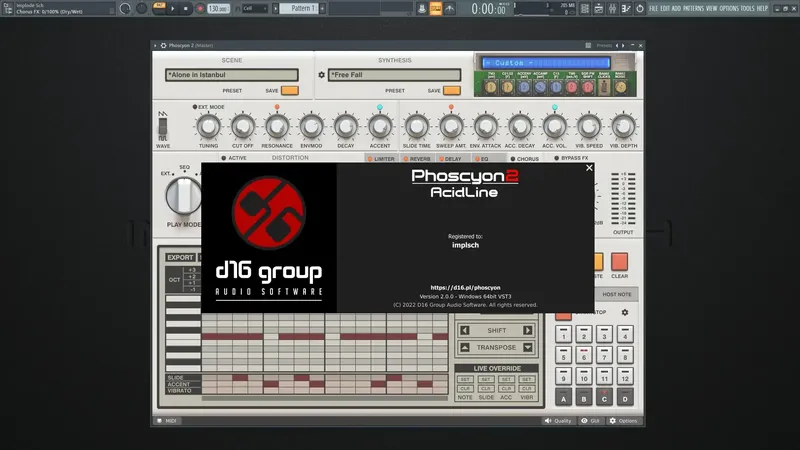 Установка D16 Group - Phoscyon 2 2.0.0 VSTi, VSTi3, AAX (x86 x64) [En]