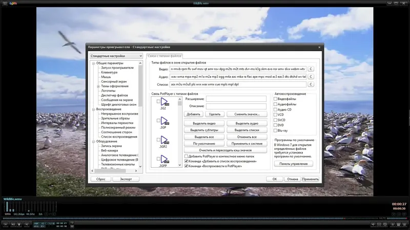 Установка Daum PotPlayer v1.6.47995 Stable RePack (& Portable) by KpoJIuK + RePack (& Portable) by SamLab + 540 скинов (2014) MULTi Русский