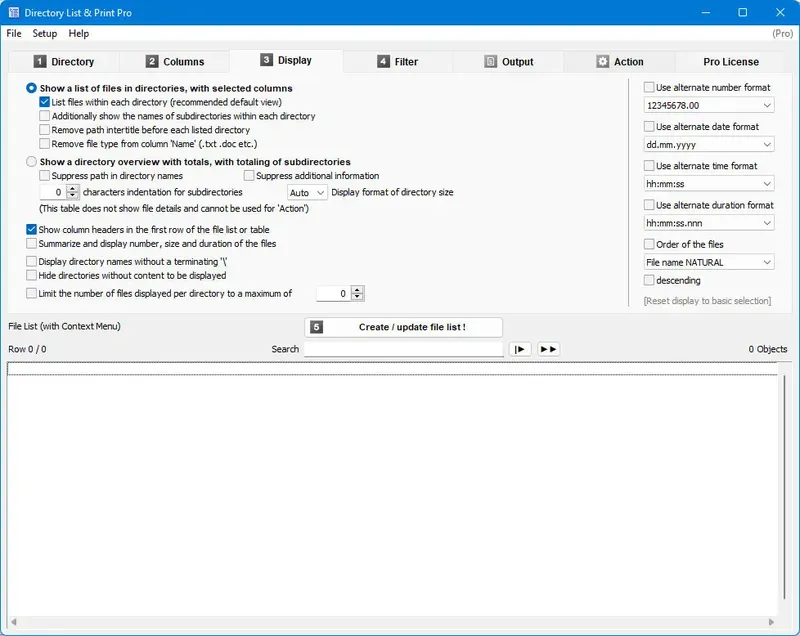 Установка Directory List & Print Pro 4.27 + Portable [En]
