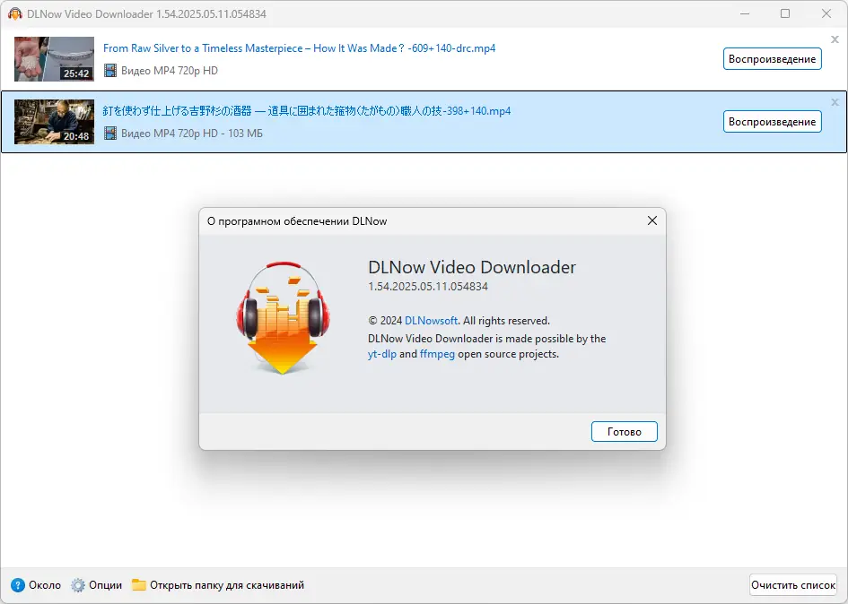 Установка DLNow Video Downloader 1.54.2025.05.11 RePack (& Portable) by elchupacabra [Multi Ru]