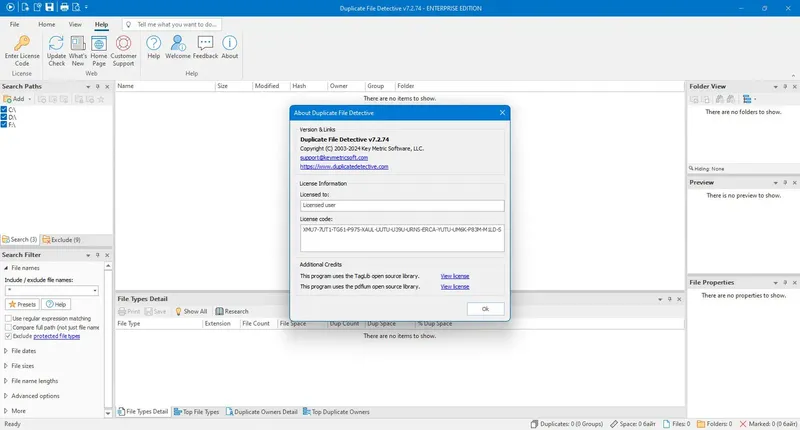 Установка Duplicate File Detective 7.2.74.0 (x64) Professional Enterprise Site Edition [En]