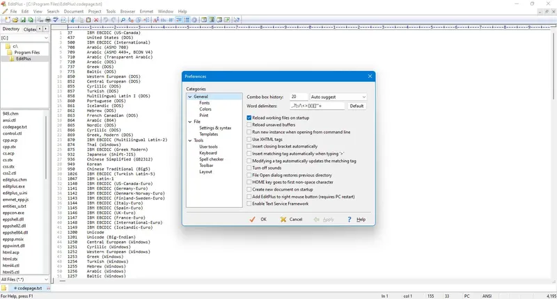 Установка EditPlus 5.7.0 build 4352 + EditPlus 5.7.0 patch 4529 [En]