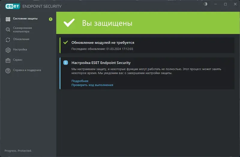 Установка ESET Endpoint Antivirus ESET Endpoint Security 11.0.2044.0 (01.03.2024) RePack by KpoJIuK [Multi Ru]