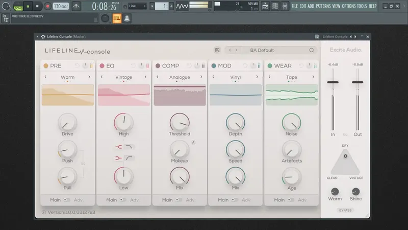 Установка Excite Audio - Lifeline Console 1.0.0 Standalone, VST, VST 3 (x32 x64) [En]