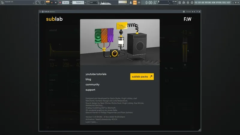 Установка FAW SubLab 1.1.9 STANDALONE, VSTi, VSTi3, AAX (x86 x64) RePack by TeamCubeadooby [En]