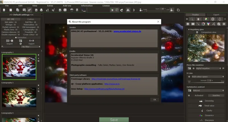 Установка Franzis ANALOG Pro 5.21.04078 Portable by Spirit Summer [Multi]