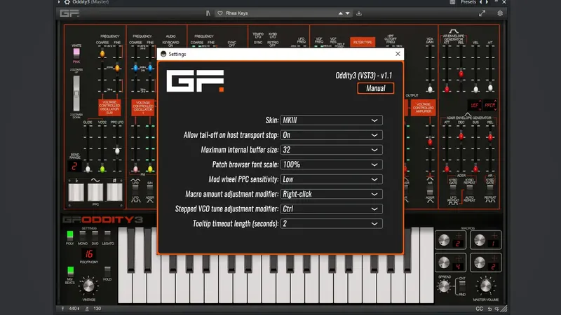 Установка GForce - Oddity3 1.1.0 STANDALONE, VSTi, VSTi 3, AAX (x64) [En]