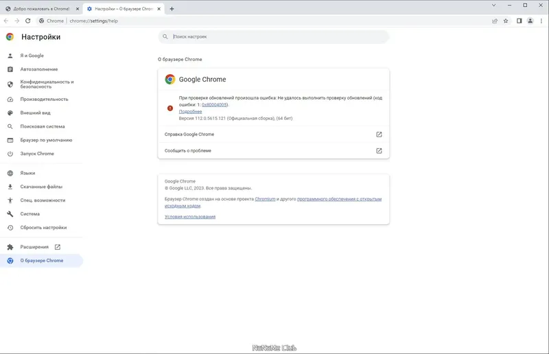 Установка Google Chrome 112.0.5615.121 Portable by Cento8 [Ru En]