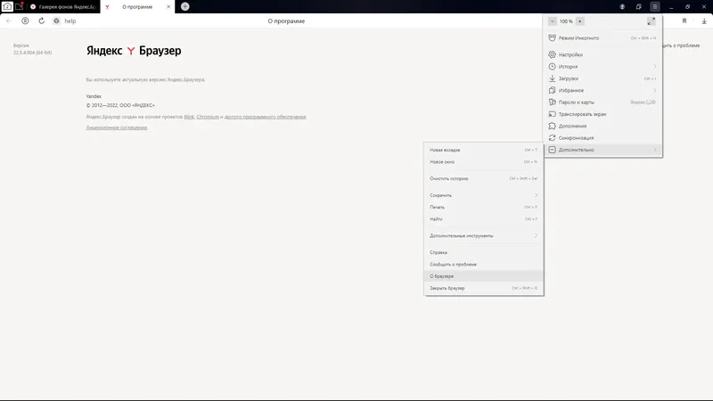 Установка Яндекс.Браузер 22.5.4.908 (x32) 22.5.4.904 (x64) [Multi Ru]