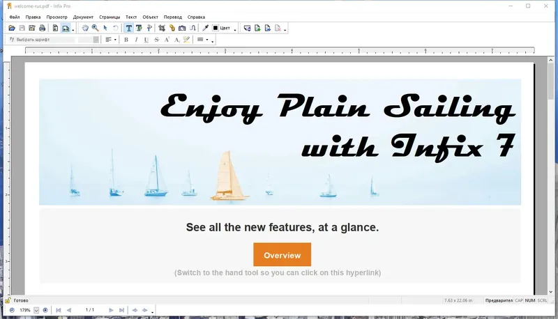 Установка Infix PDF Editor Pro 7.6.5 RePack by KpoJIuK [Ru En]
