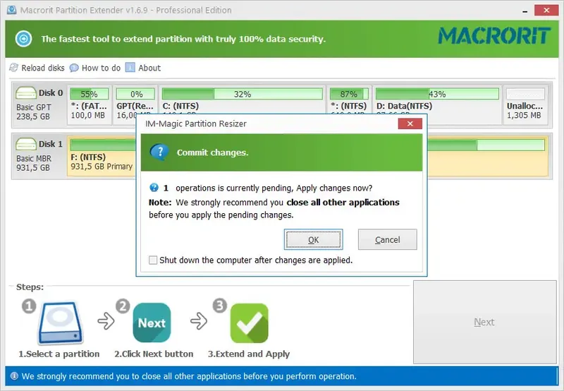 Установка Macrorit Partition Extender Pro 1.6.9 + Portable (sharewareonsale) [En]