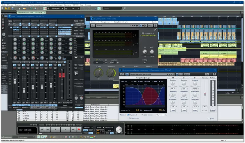 Установка MAGIX Samplitude Pro X6 Suite 17.1.0.21418 (2021) РС