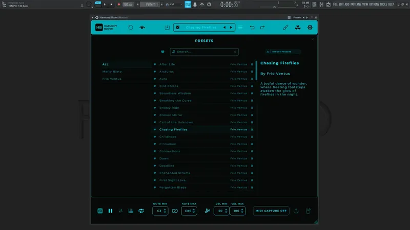 Установка Mario Nieto - Harmony Bloom 1.3.4 Standalone, VSTi 3 (x64) [En]