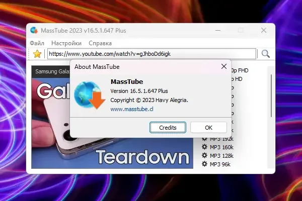 Установка MassTube Plus 16.5.1.647 RePack (& Portable) by elchupacabra [Ru En]