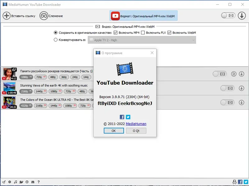 Установка MediaHuman YouTube Downloader 3.9.9.71 (2304) RePack (& Portable) by elchupacabra [Multi Ru]