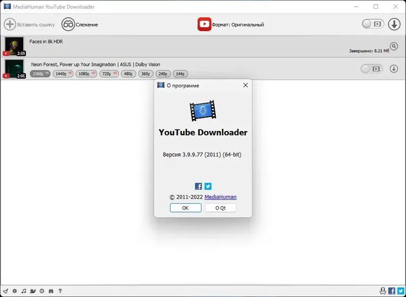 Установка MediaHuman YouTube Downloader 3.9.9.77 (2011) RePack (& Portable) by Dodakaedr [Ru En]