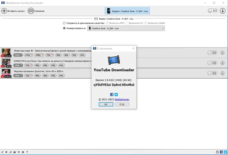 Установка MediaHuman YouTube Downloader 3.9.9.82 (1406) RePack (& Portable) by elchupacabra [Multi Ru]