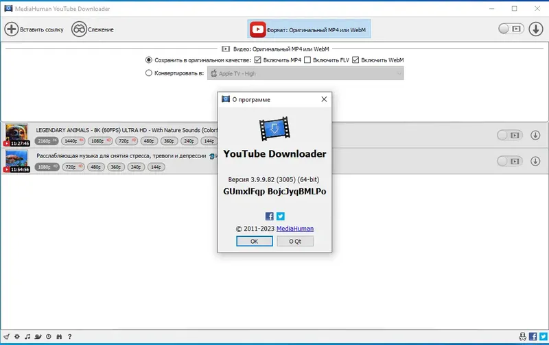 Установка MediaHuman YouTube Downloader 3.9.9.82 (3005) RePack (& Portable) by elchupacabra [Multi Ru]