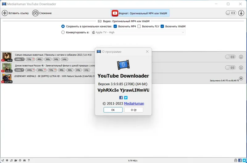 Установка MediaHuman YouTube Downloader 3.9.9.85 (2708) RePack (& Portable) by elchupacabra [Multi Ru]