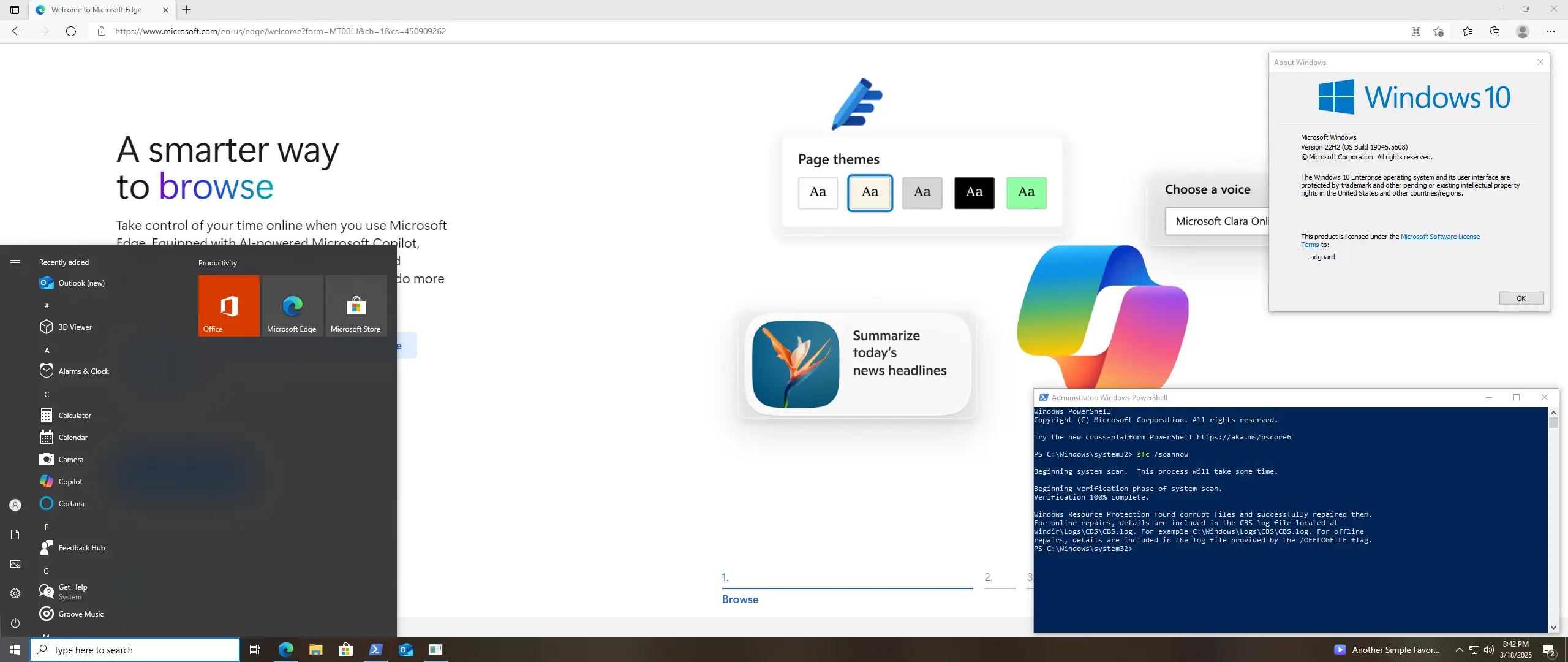 Установка Microsoft Windows 10 [10.0.19045.5608], Version 22H2 (Updated March 2025) - Оригинальные образы от Microsoft MSDN [En]