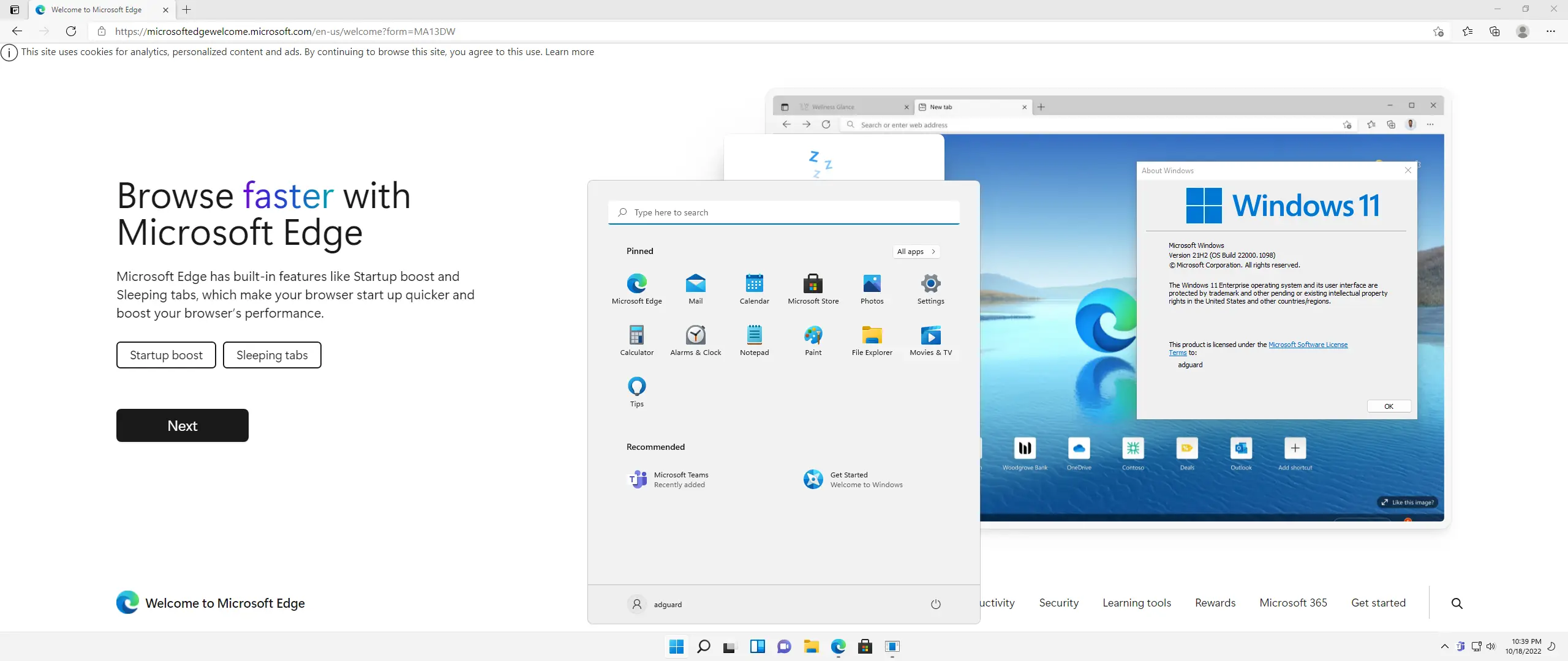 Установка Microsoft Windows 11 [10.0.22000.1098], Version 21H2 (Updated October 2022) - Оригинальные образы от Microsoft MSDN [En]