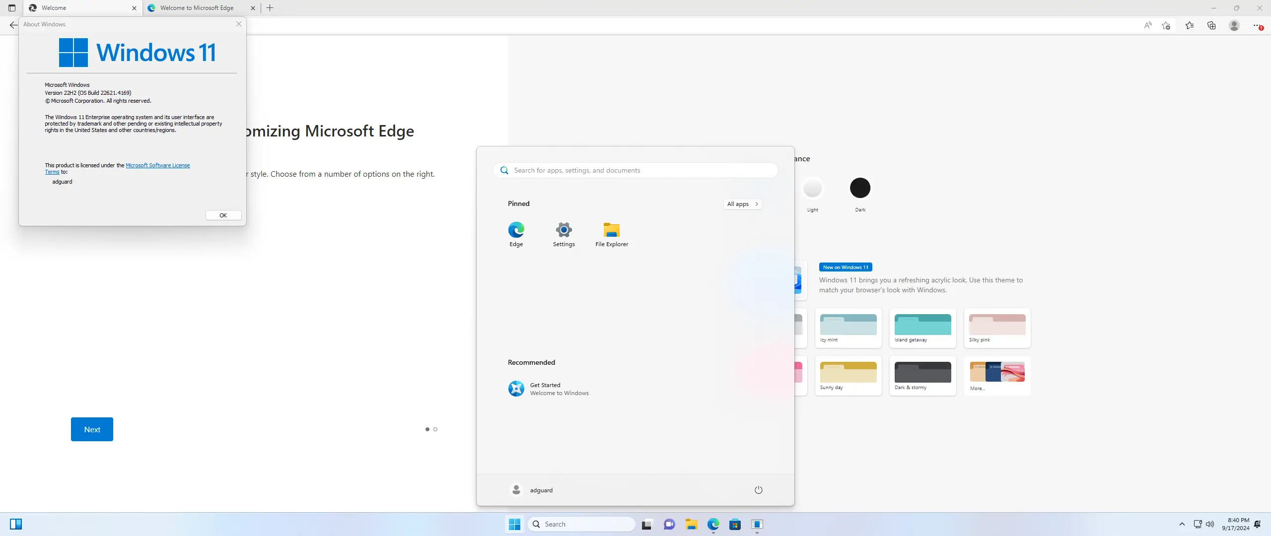 Установка Microsoft Windows 11 [10.0.22621.4169], Version 22H2 (Updated September 2024) - Оригинальные образы от Microsoft MSDN [En]