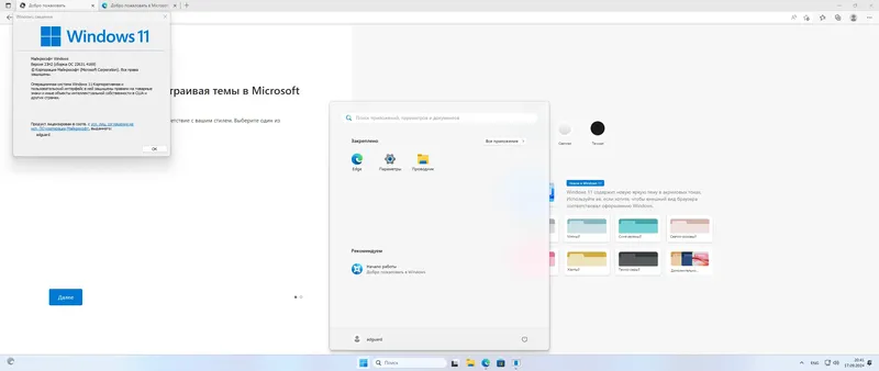 Установка Microsoft Windows 11 [10.0.22631.4169], Version 23H2 (Updated September 2024) - Оригинальные образы от Microsoft MSDN [Ru]